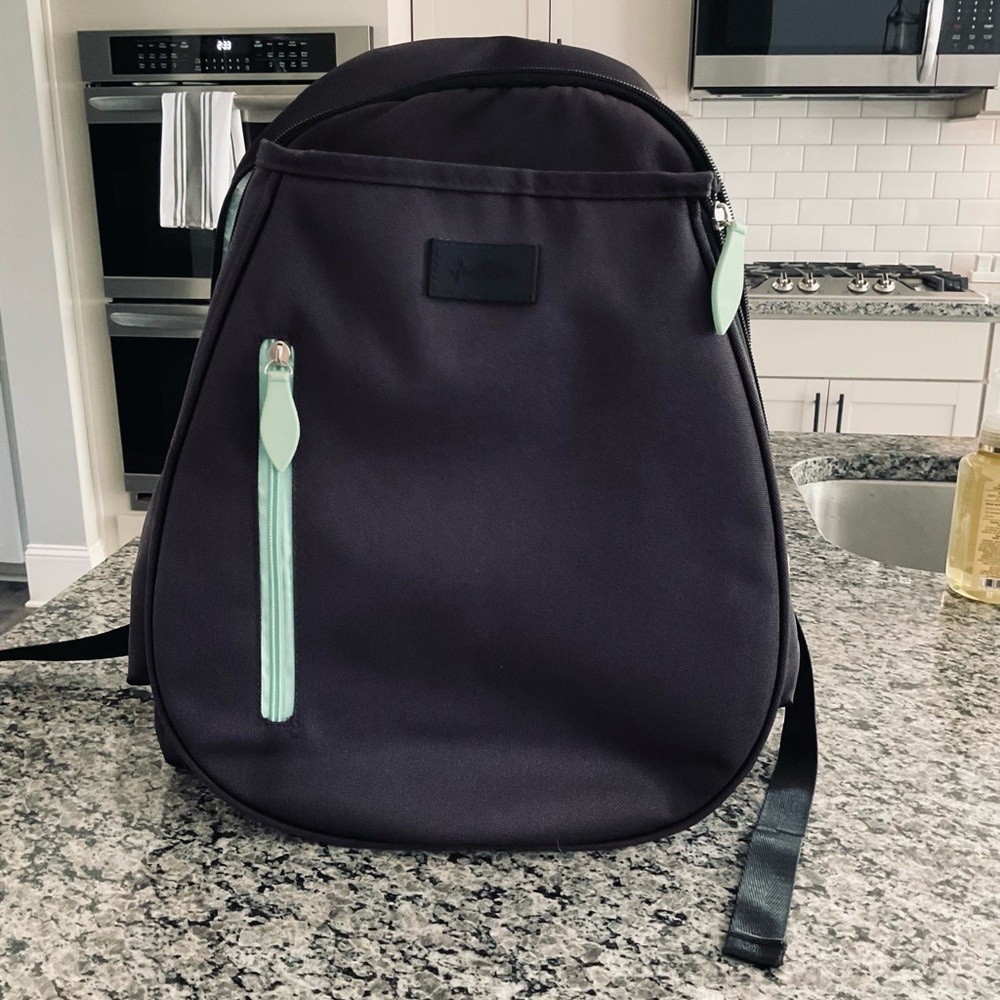Ame and Lulu Game Time Tennis Backpack Black/Mint - Picture 6 of 8